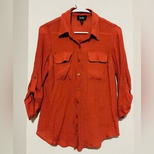 Baby Orange Button Up Shirt